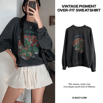 Vintage Pigment Oversized Sweatshirt