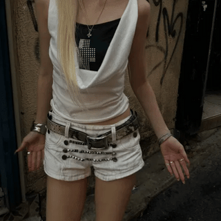 Cross loose layered Sleeveless