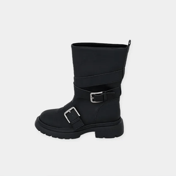 Dor Two Buckle Mid-length Rain Boots