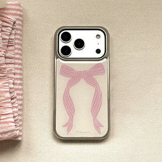 Ribbon Flow iPhone 18 Pro Galaxy MagSafe Silver Bumper Case
