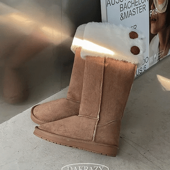 Long UGG boots with back button details