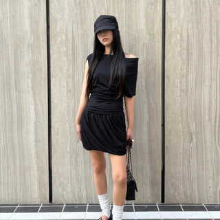 DRAPED BALLOON MINI SKIRT (+속바지)