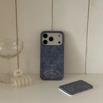 Midnight Dot MagSafe Card Slot Wallet Pocket Case