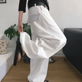 Cores Pocket Point Wide Cotton Pants