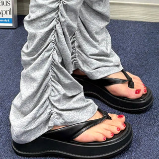Studded Platform Flip-flops