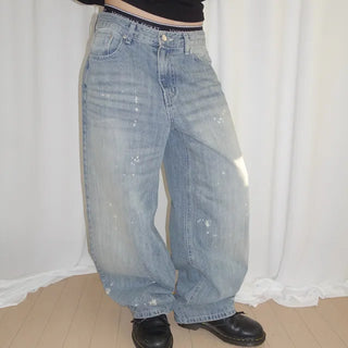 Curved Light Blue Denim