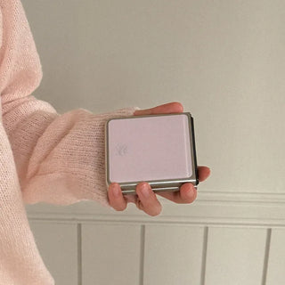 Pink Edition Galaxy Z-Flip Fold 8 MagSafe Silver Bumper Case