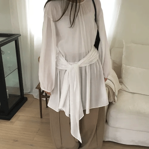 Ifpu Tie String Dress (2 colors)