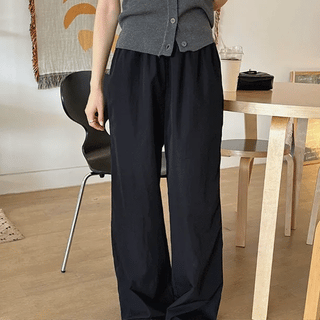 Sherin Elastic Waist Wide Pants