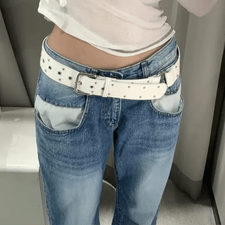 Two-Buckle Square Belt
