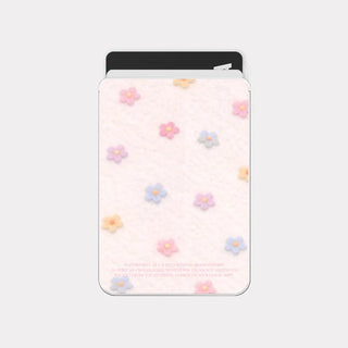 Baby Flower MagSafe Card Transparent Wallet Pocket Case