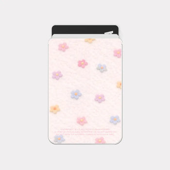 Baby Flower MagSafe Card Transparent Wallet Pocket Case