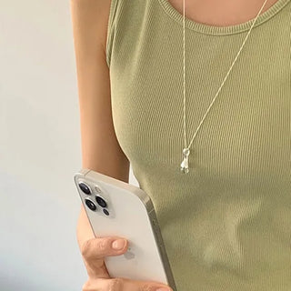 Herb Clear Drop Necklace