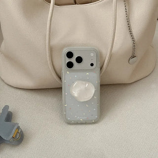 [SET] Sparkling Moon Translucent Phone Case + Pebble Talk