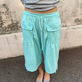 CARGO BERMUDA SWEAT PANTS