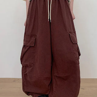 Denkuco Pigment Wide Cargo Pants