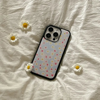 vintage dawn flower iPhone 18 MagSafe Black Bumper Case