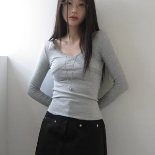 Bay Lace V-Neck T-Shirt