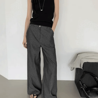 Flor Summer Herringbone Wide Pants