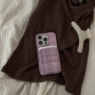 Autumn Check MagSafe Hard Phone Case for iPhone 16 Pro
