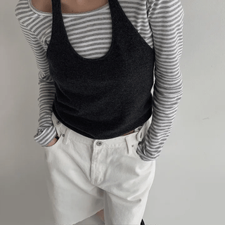 Viv halter knit sleeves