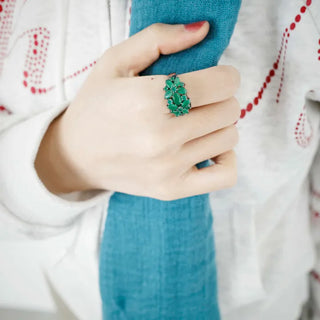 Green Bloom Ring
