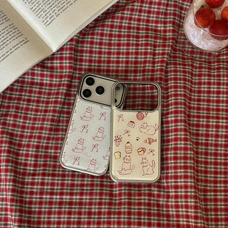 i like cat iPhone 18 Pro Galaxy MagSafe Silver Bumper Case