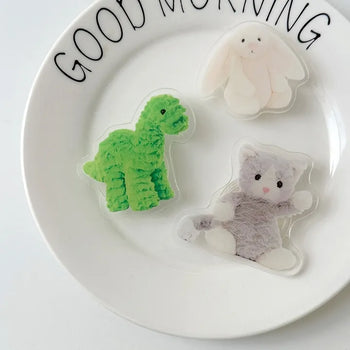 Cute Animal Doll Transparent Acrylic Phone Grip