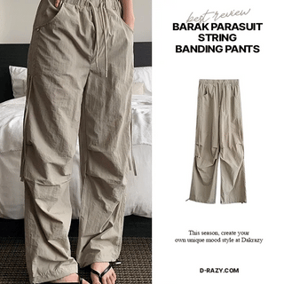 Rustling Parachute String Banding Pants