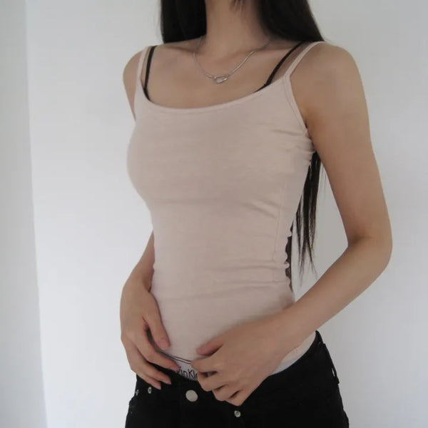 Way Tencel Padded Sleeveless Top