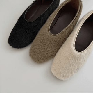 Riole Mink Fur Flat Shoes