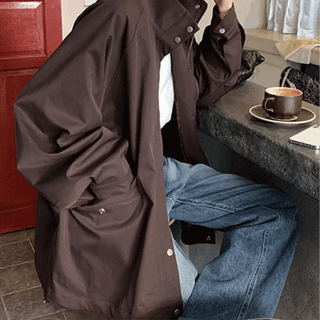 Honey Soft HighNeck Half Field Jacket