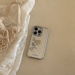 Blossom Poem iPhone Silver Mirror Bumper Case