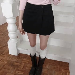 Kienne wrap mini skirt pants