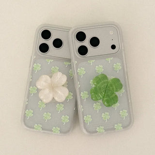 [Set] Clover Translucent Phone Case + Pebble Talk