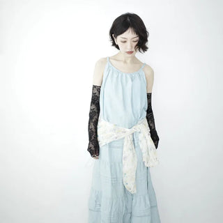 Twisted halter dress