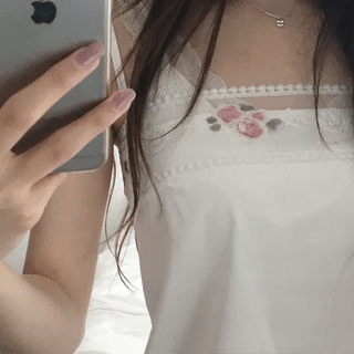 Dove Floral Embroidery Bustier