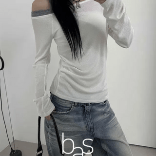 LAYERED Drape Long Sleeve Tee