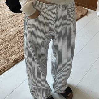 Izumi Summer Stripe Wide Pants