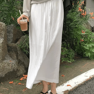Nonoka Summer Stitch Elastic Banding Maxi Skirt
