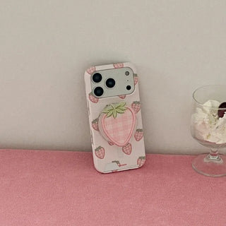 Strawberry Picnic iPhone MagSafe Grip Talk Holder Acrylic