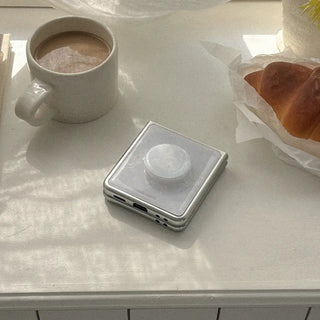 romantic cupid Galaxy Zflip fold 8 MagSafe Silver Bumper Case