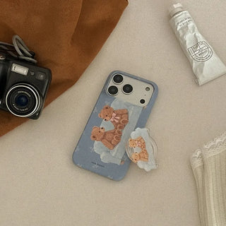 Teddy Friends iPhone 17 Pro Hard Case
