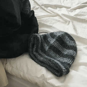 Morina Striped Knit Beanie