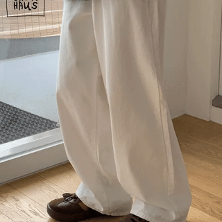 Winky Cotton Straight Pants