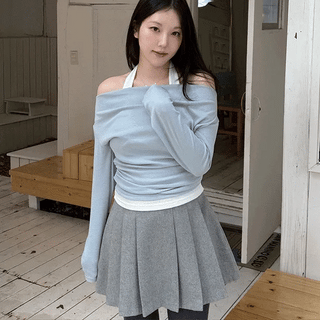 Eden Color Block Halter Tee