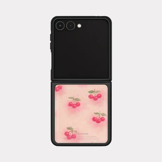 Blur Cherry Galaxy Z-Flip Fold 8 MagSafe Black Bumper Case