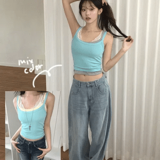 Doz Ribbed Sleeveless Top