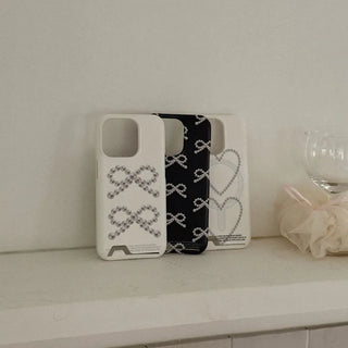 Pearl Glow MagSafe Card Phone Case for iPhone 16 Pro Hard