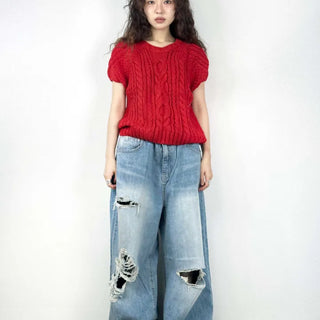 Curvo Cable Knit Top